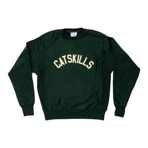 Champion CATSKILLS Sweatshirt Reverse Weave Size M Green